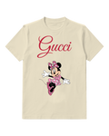 Ivory Pink Polka Dot Dance Mouse Graphic T-Shirt - front product view