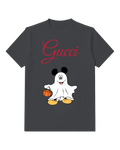 Charcoal Gray Ghost Costume Mouse Graphic T-Shirt - front product view