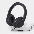 Foldable Wired Over-Ear Headphones Balanced Clear Sound Comfort Padded Earcups Inline Microphone Anti-Tangle Cord Portable Wired Headset