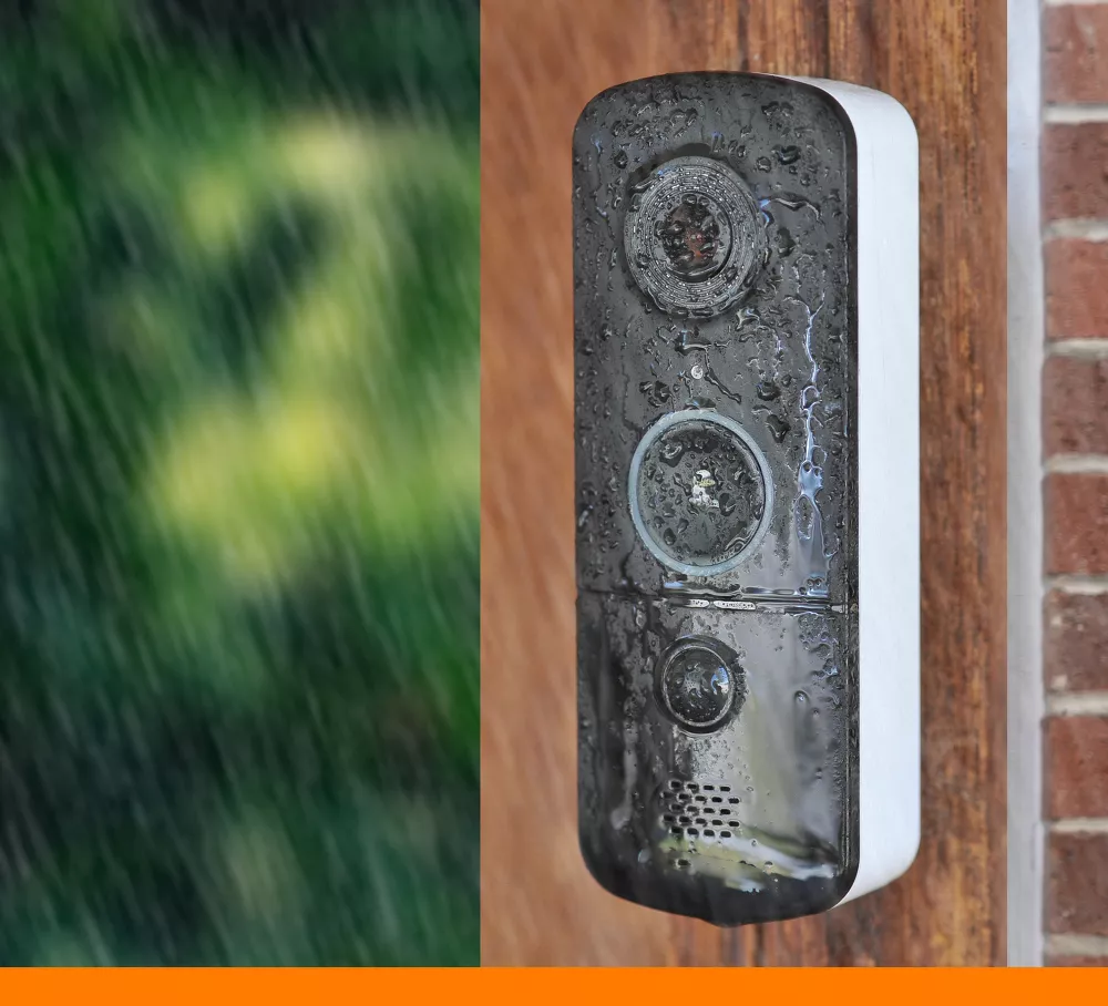 Wireless Battery Powered 1080P Full HD Video Doorbell IP56 Weatherproof PIR Motion Detection Two-Way Audio Night Vision No Monthly Fee Smart Security Doorbell