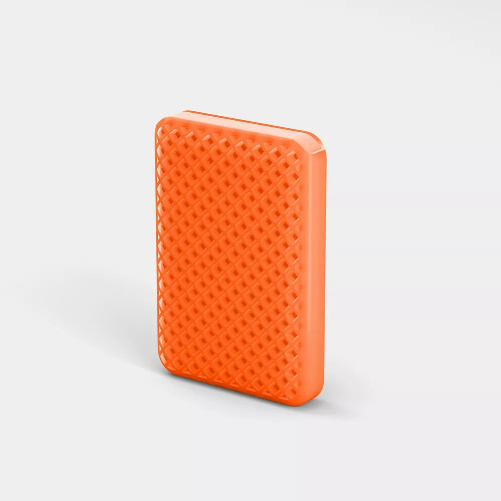 Jelly Translucent Portable Power Bank 5000mAh Pocket Size Lightweight External Battery Pack Multi Color Matte Anti-Slip Grid Surface