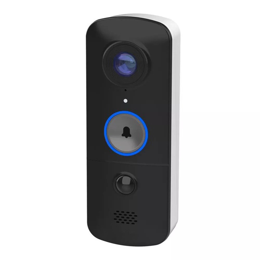 Wireless Battery Powered 1080P Full HD Video Doorbell IP56 Weatherproof PIR Motion Detection Two-Way Audio Night Vision No Monthly Fee Smart Security Doorbell
