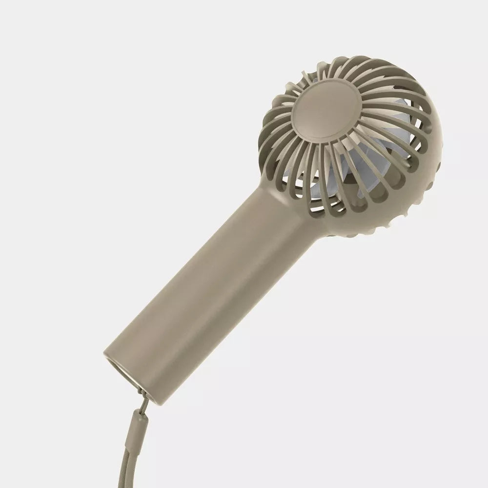 Rechargeable Handheld Mini Fan 3 Adjustable Wind Speeds USB-C Charging Up To 7 Hours Runtime Compact Portable Cooling Fan with Anti-Lost Lanyard