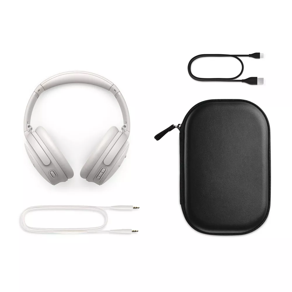 Wireless Bluetooth Over-Ear Noise Cancelling Headphones Quiet & Aware Dual Modes Wind Block Tech Custom EQ Up To 24H Playback Built-in Mic Premium Comfort Foldable Headset