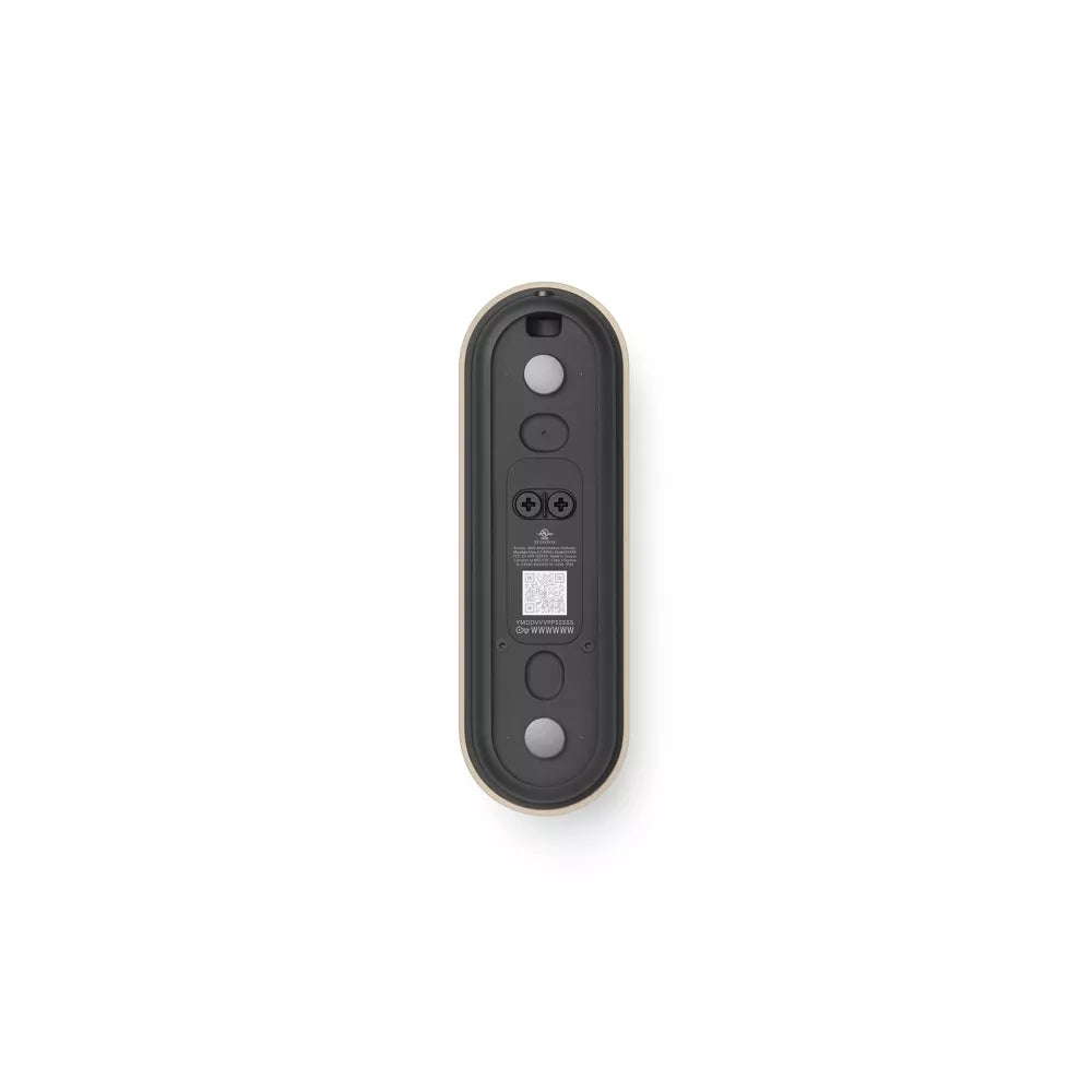 Wired 3rd Gen Smart Video Doorbell 2K HDR High Resolution 166° Ultra Wide View Gemini AI Recognition Two-Way Audio 24/7 Continuous Recording Human Package Vehicle Animal Detection Compatible with Smart Home System