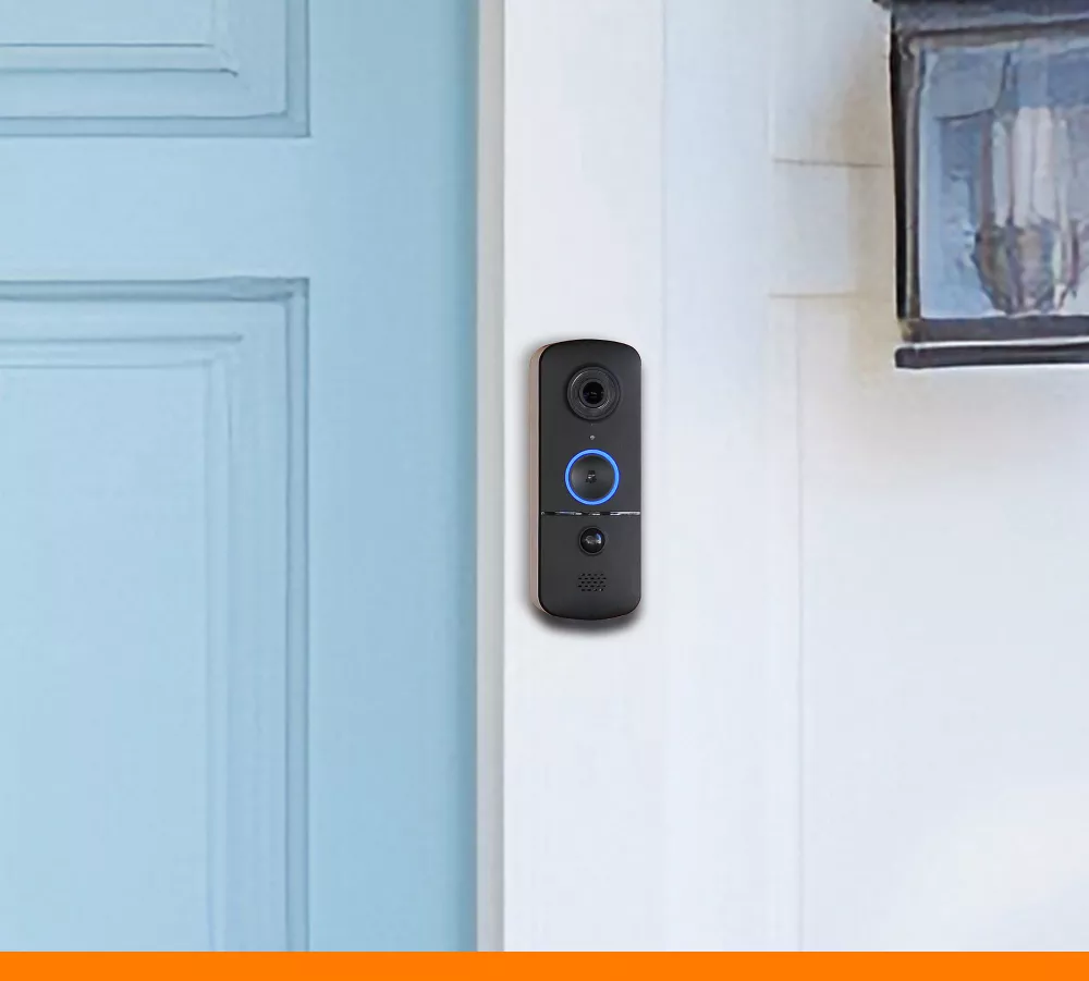 Wireless Battery Powered 1080P Full HD Video Doorbell IP56 Weatherproof PIR Motion Detection Two-Way Audio Night Vision No Monthly Fee Smart Security Doorbell