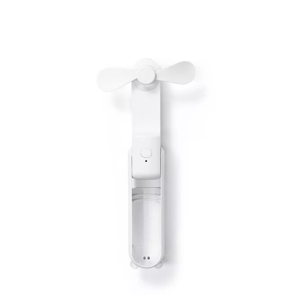Foldable Handheld Mini Fan Two-Blade Portable Cooling Fan Built-in Rechargeable Battery Type-C One Button Control Pocket Fan for Travel Outdoor