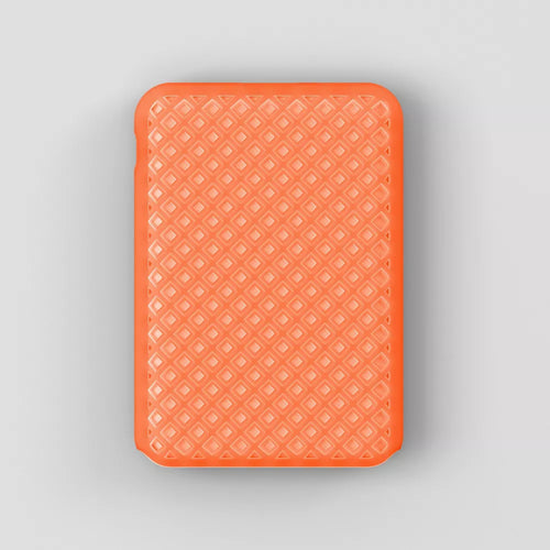 Jelly Translucent Portable Power Bank 5000mAh Pocket Size Lightweight External Battery Pack Multi Color Matte Anti-Slip Grid Surface