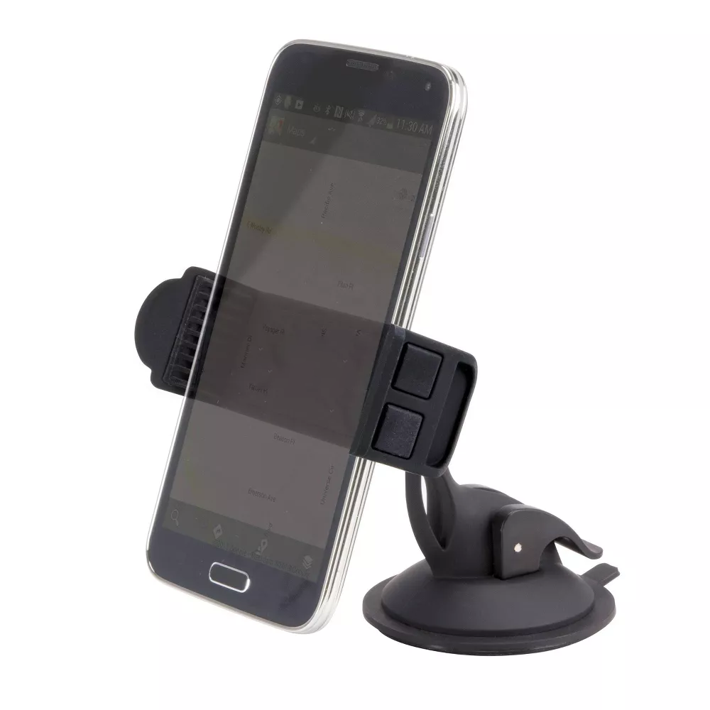 Universal Suction Cup Car Phone Mount for Windshield & Dashboard