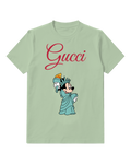 Sage Green Liberty Torch Mouse Graphic T-Shirt - front product view