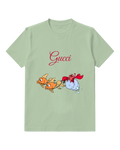 Sage Green Goldfish Crab Bucket Graphic T-Shirt - front product view