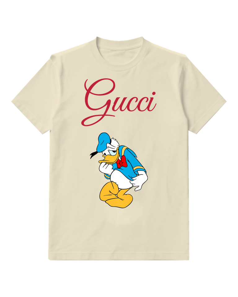 Ivory Thoughtful Seated Sailor Duck Graphic T-Shirt - front product view